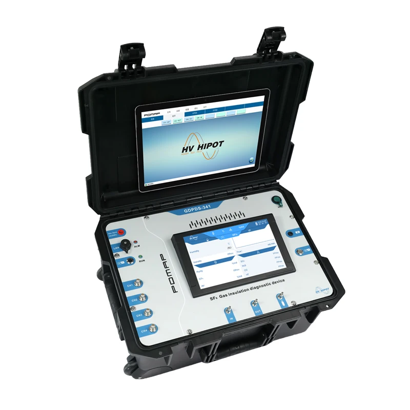 HVHIPOT Multi-functional GDPDS-341 SF6 Gas Electrical Device Insulation Status Tester PD Analyzer SF6 Quality Analyzer