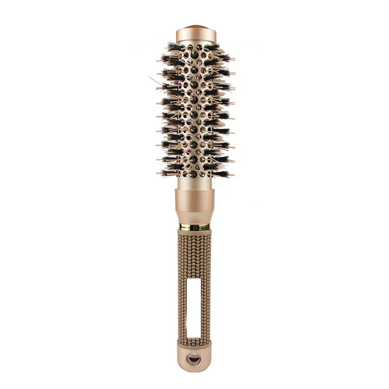 Professional round hair brush nano technology ceramic loop ceramic round ionic hair brush round for drying hair