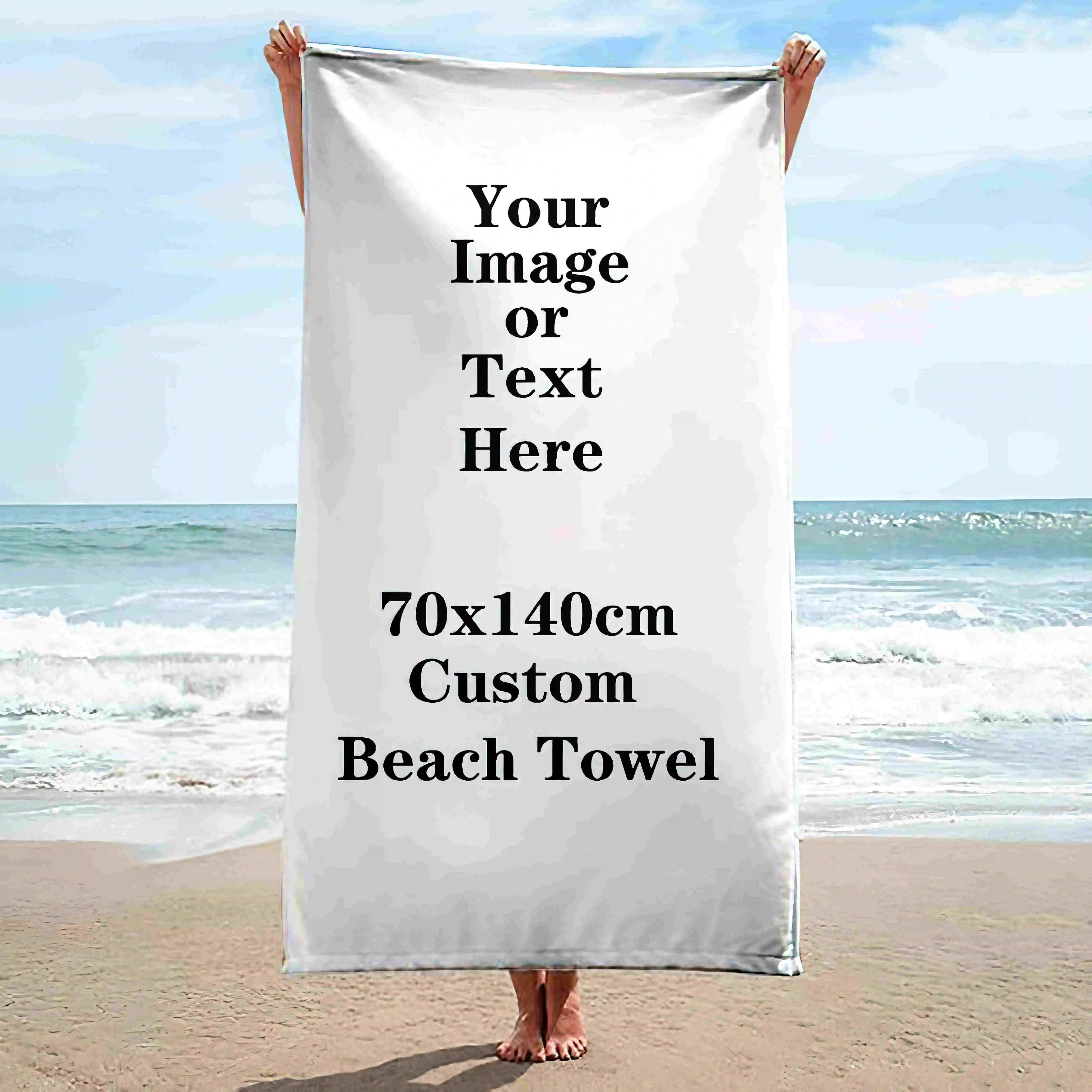 Настраиваемое супервпитывающее пляжное полотенце из микрофибры с радужным узором пляжный коврик для пляжного бассейна