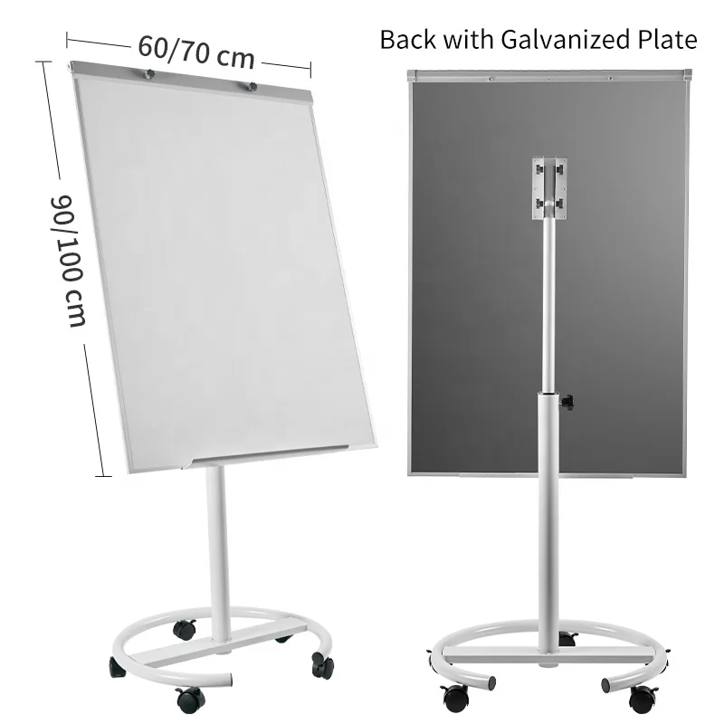 2021 Mobile Magnetic Whiteboard Custom Size  Interactive Flip Chart White board Stand For Office Classroom Bulletin Board