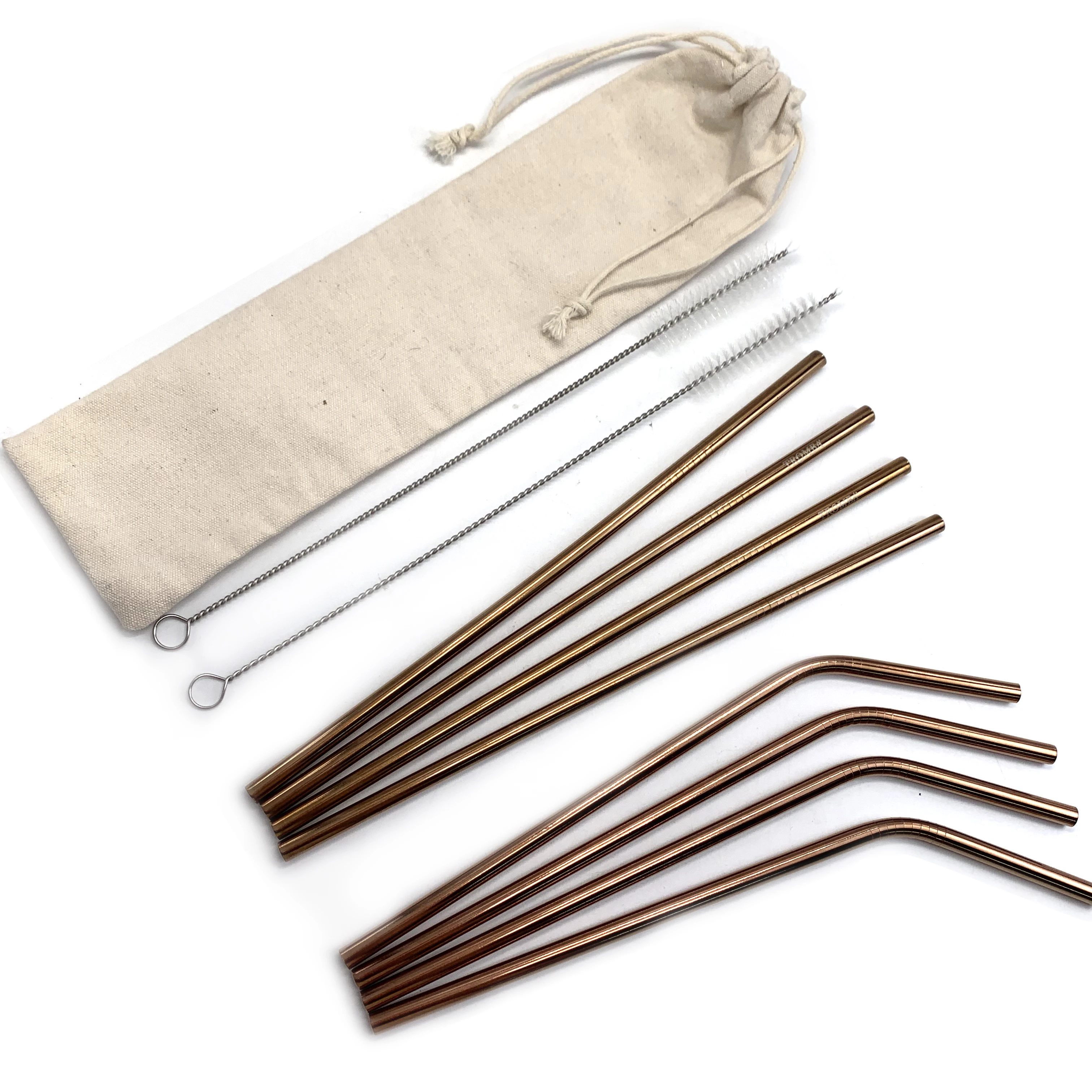 New Product Ideas Bar Accessories Gift Set Bulk Black 304 Metal Drinking Stainless Steel Straw Bar Free Pack with Case