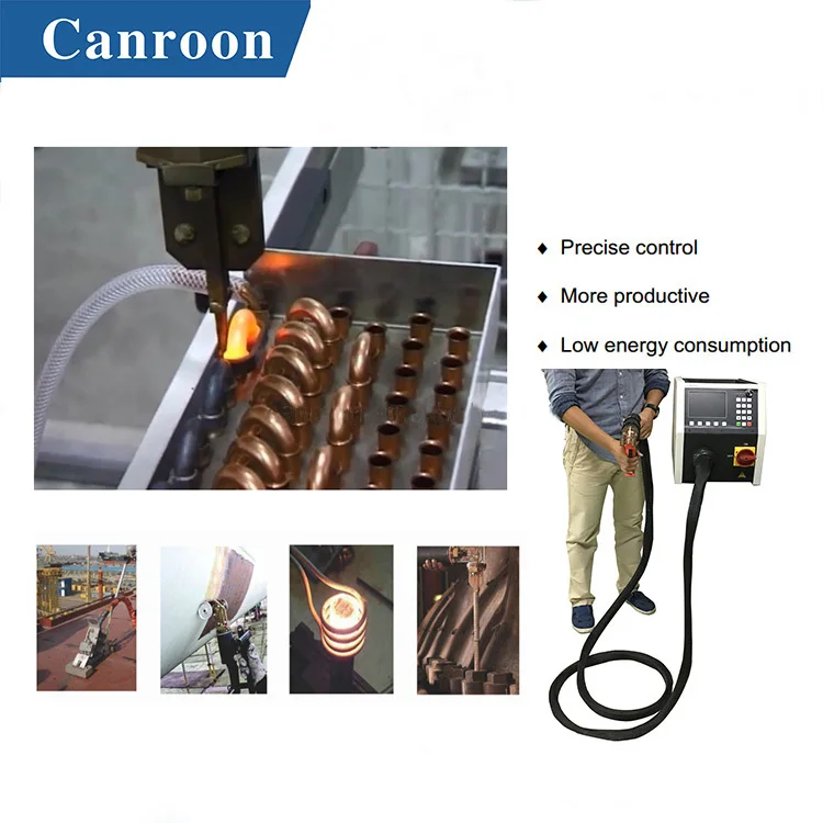 CE ISO handheld induction welding brazing equipment induction hardening heater