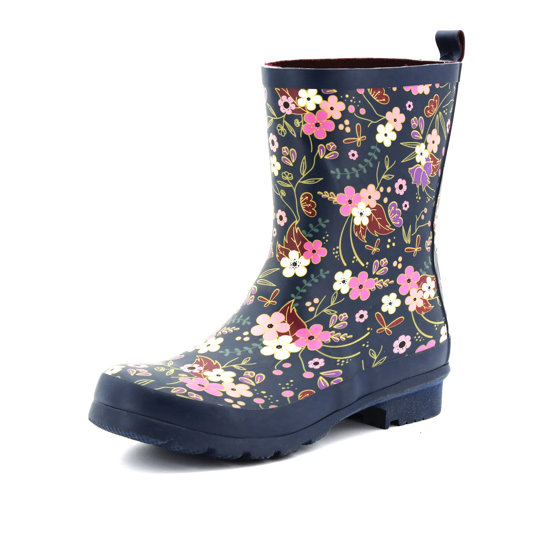 Customized Wholesale Women Rubber Boots Multi-style Printing Thick Wear Resistant Rain Boots Welly