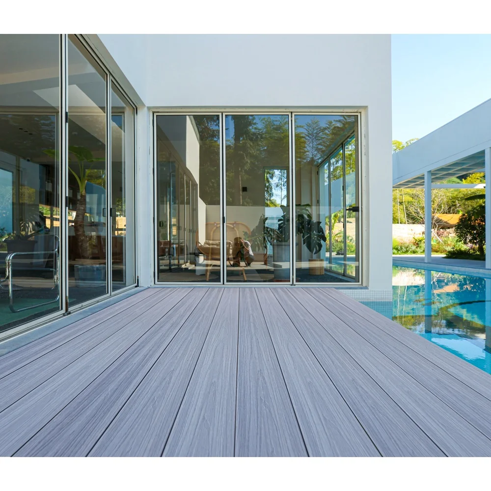 New technology Veranda Solid WPC Terrace composite decking outdoor WPC wpc decking board