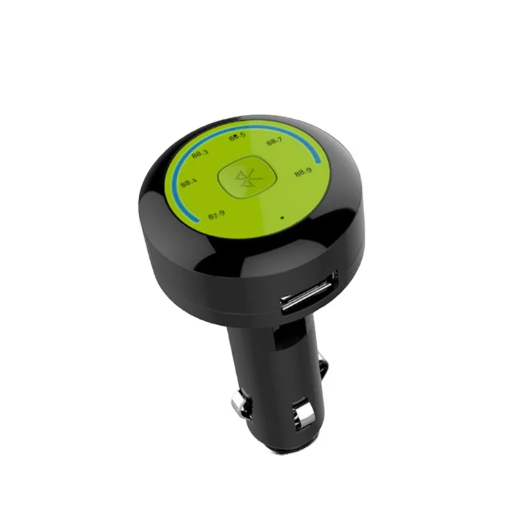  Автомобильный беспроводной Bluetooth-адаптер для передачи FM-радио музыкальный проигрыватель с поддержкой басов и громкой связи зарядное устройство