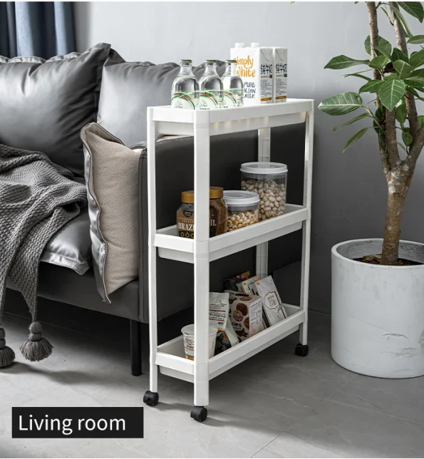 Plastic Kitchen Toy Shelf Baby Multi-Layer Toys Storage Rack Organizer, Toy Organizer With Storage Bins