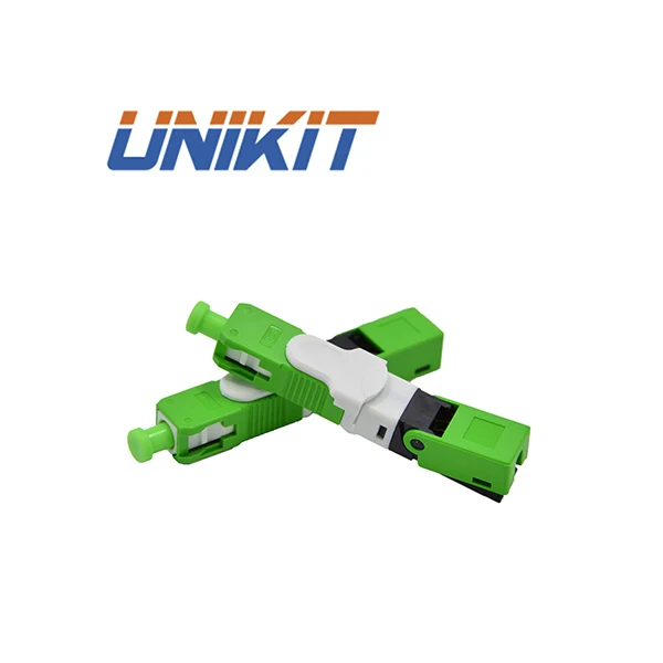 Unikit brand best selling quality optical fiber equipment quick connector SC / FC / LC UPC APC quick assembly connector