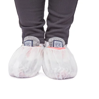 White Color Disposable Biodegradable SMS Nonwoven Shoe Covers