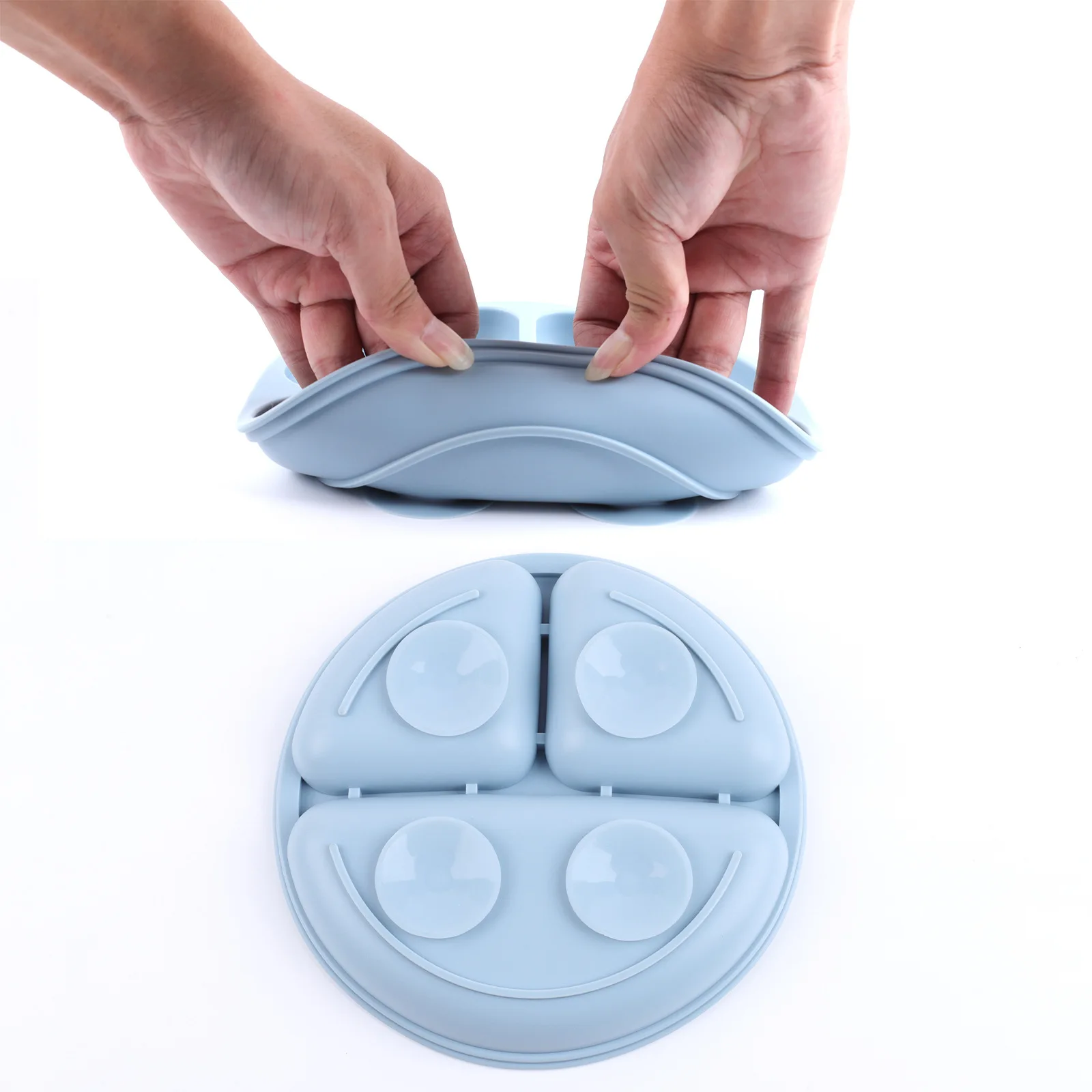 Wholesale Bpa Free Food Grade Silicone Soft Dinnerware Suction Bowls Plate Bib Spoon Kids Dining Baby Feeding Set With Logo