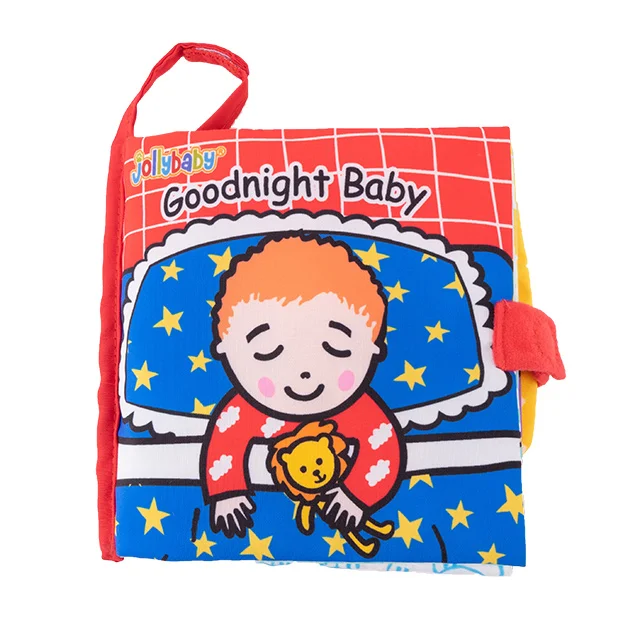 Jollybaby дошкольное образование английская детская книга детские игрушки тканевые книги