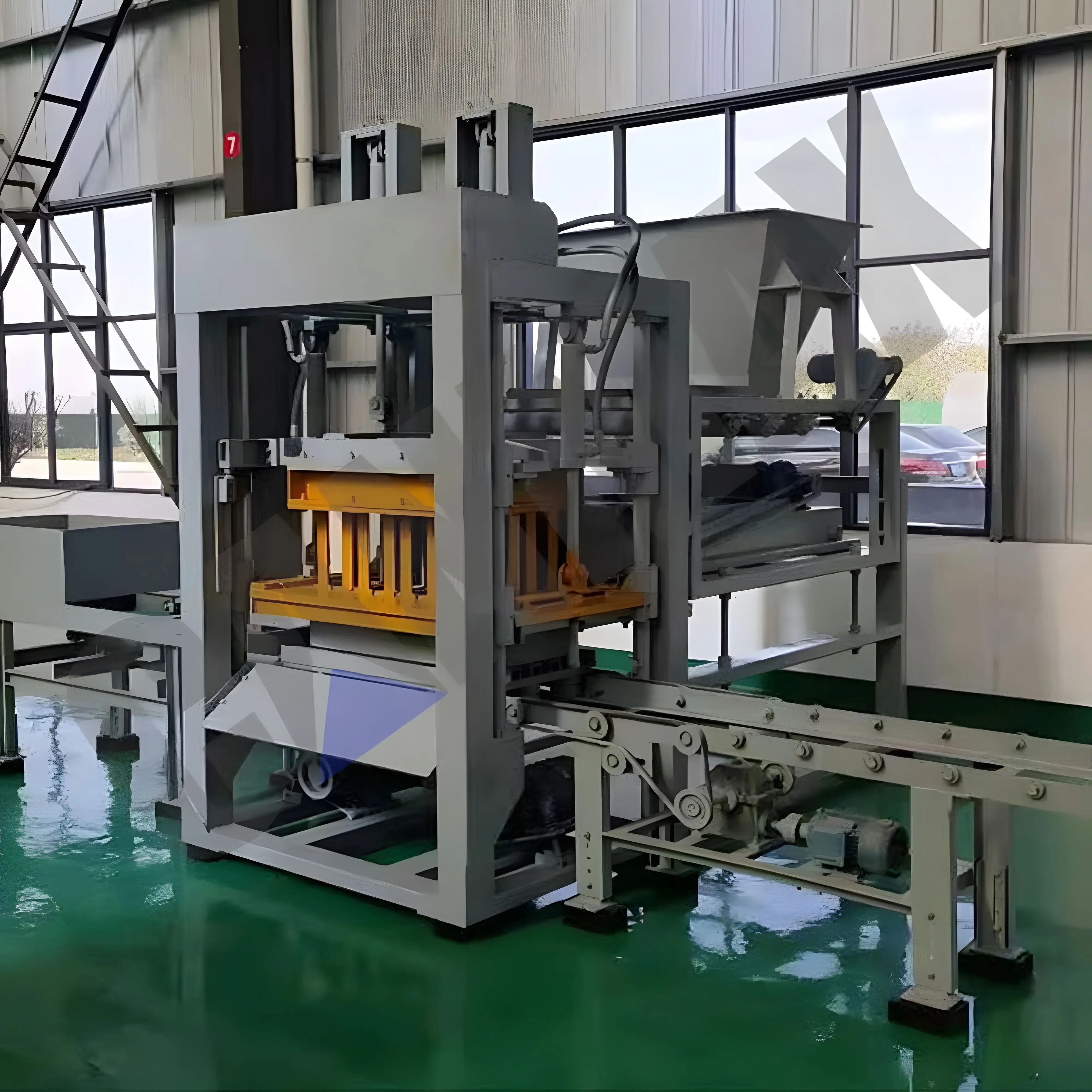 good profit reward QT4a-15 crushed stone fly ash hollow brick making machinery in India