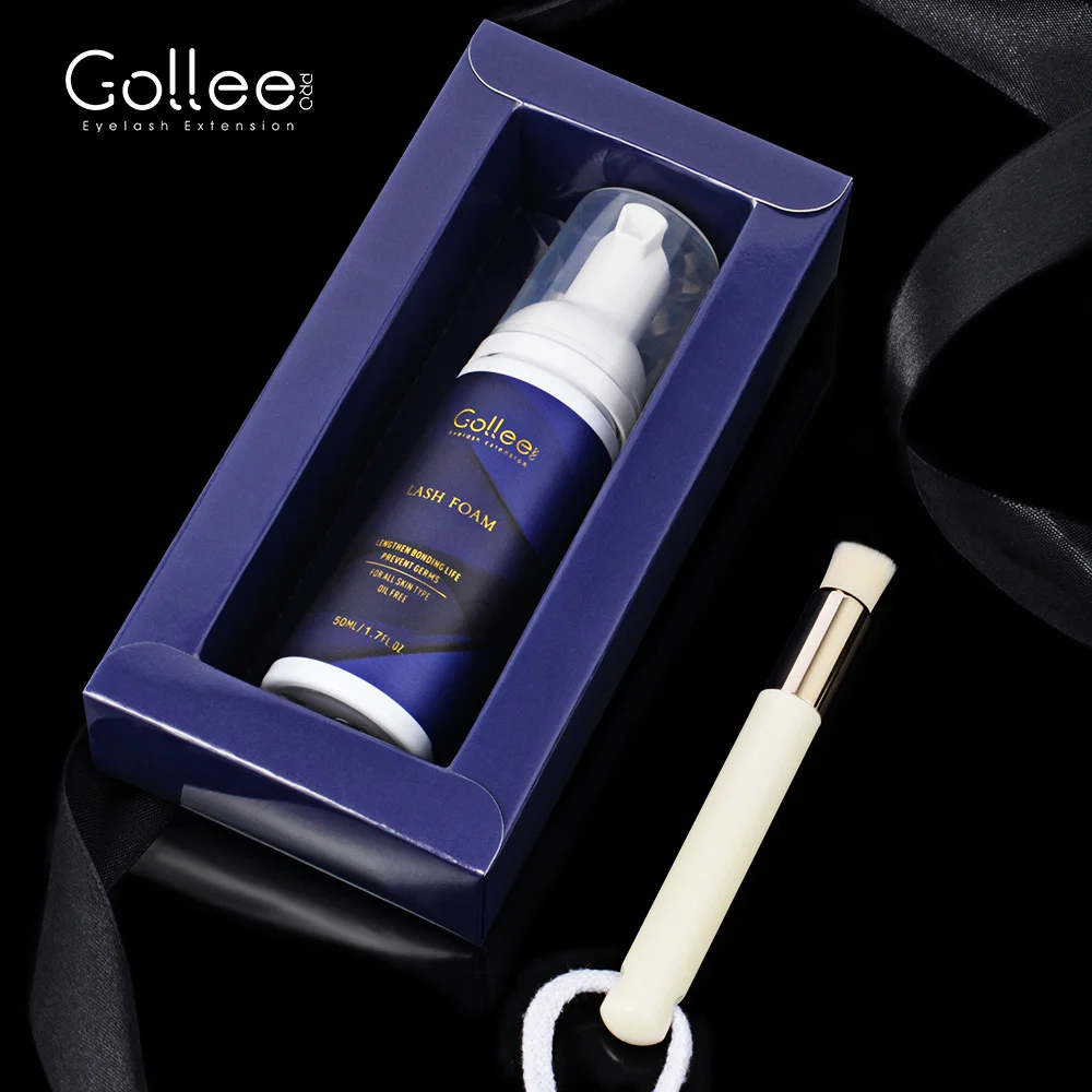 Gollee Private Label No fume Safe Oil Free Lash Shampoo Cleaner Eyelash Extension Cleanser