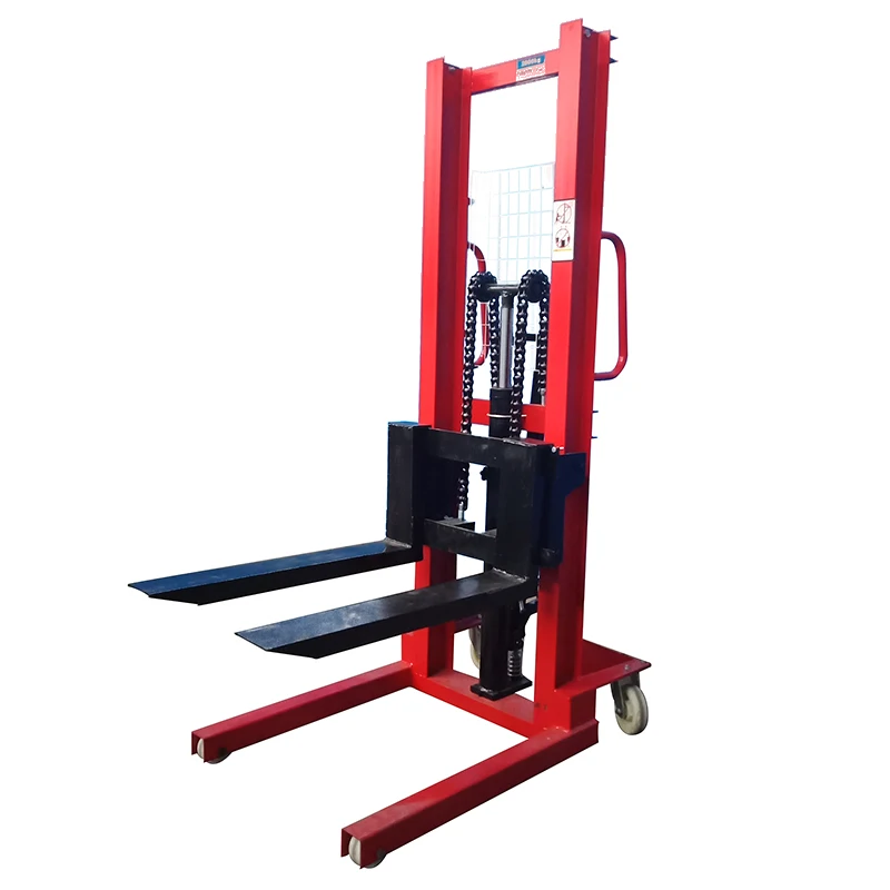 manual hydraulic pallet lifting machine 1t 1.5t 2t 3t mini small portable handling lift stacker with CE ISO hand fork lift