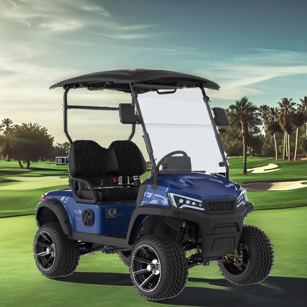 Sheet Metal Frame Intelligent Cart Charger 48V5Kw Ac Motor Resorts Campus New Off Road Electric Golf Cart