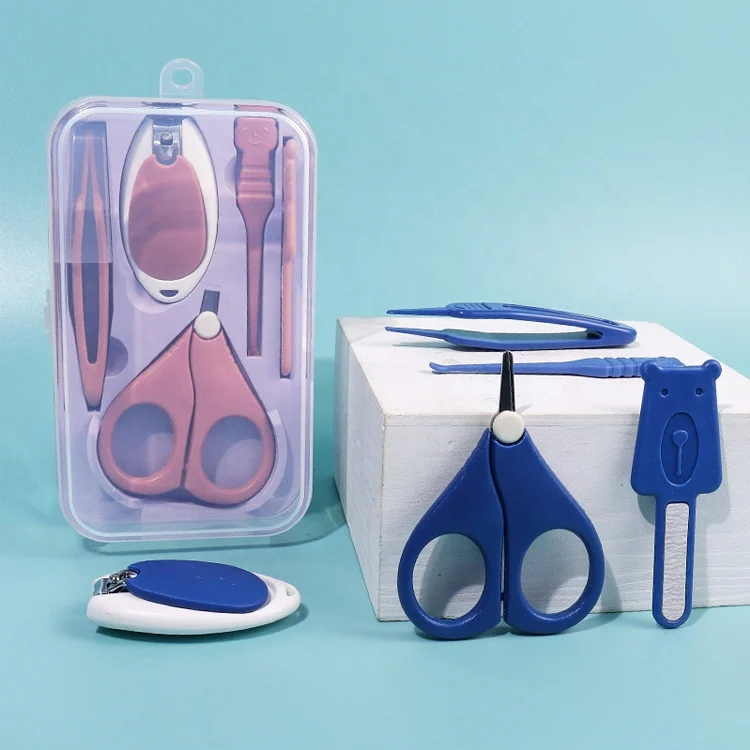 Manufacturer Nail Grooming Tool Baby Nail Clipper Manicure Kit 5pcs Baby Nail Care Set For New Born Toddler Kids