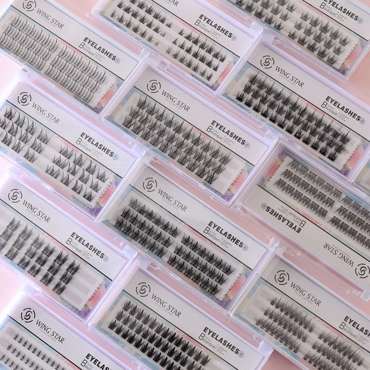 Latest Cluster Eyelashes Three-Step Easy-to-Apply Lashes Fan Lash Clusters Single Cluster Eyelashes From Eyelash Factory