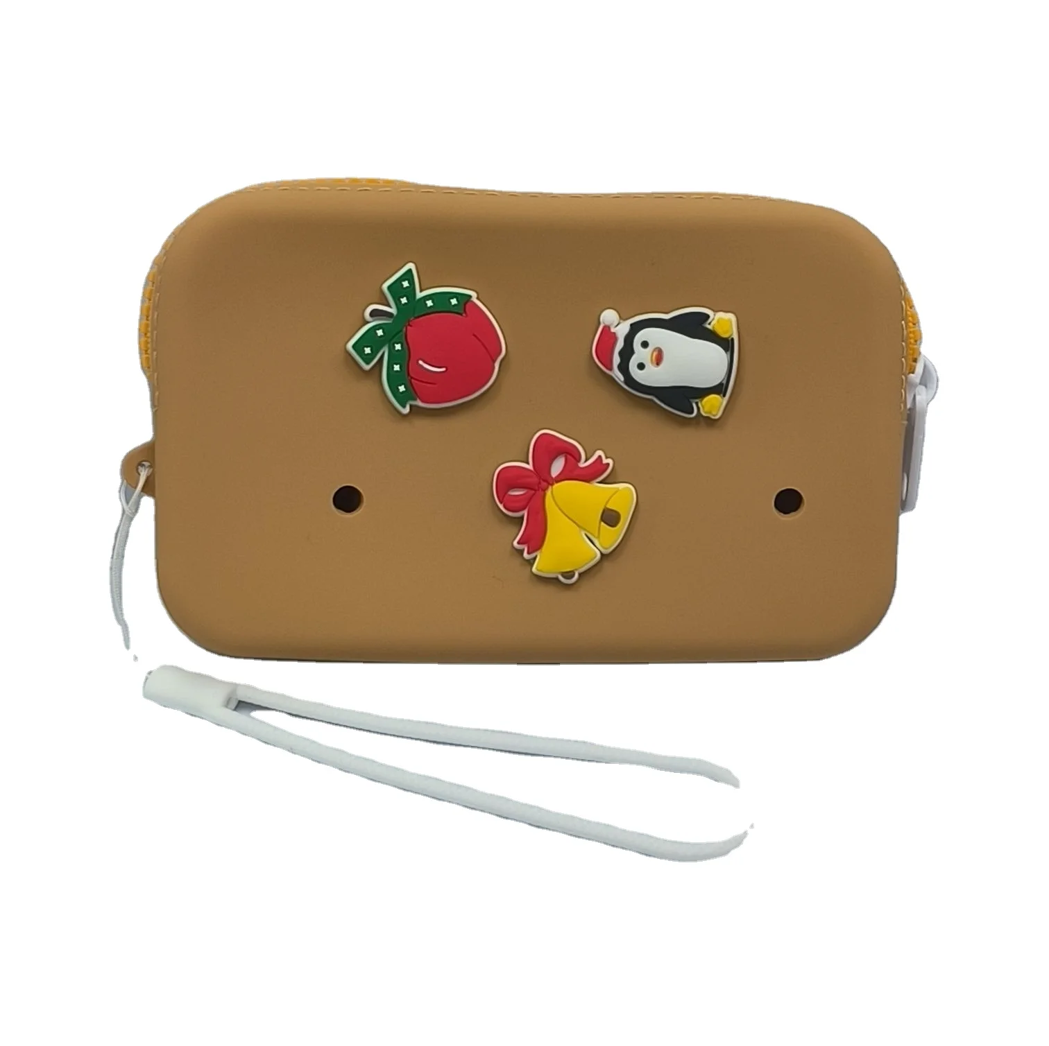 Custom Silicone Pouch Coin Purse for Women Cute Small Wallets Change Purse Coin Pouch with holes