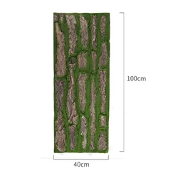 Chinese factory sale Real Dried Pine Tree Bark With Artificial Moss For Indoor Water Pipe Pillar Wrap