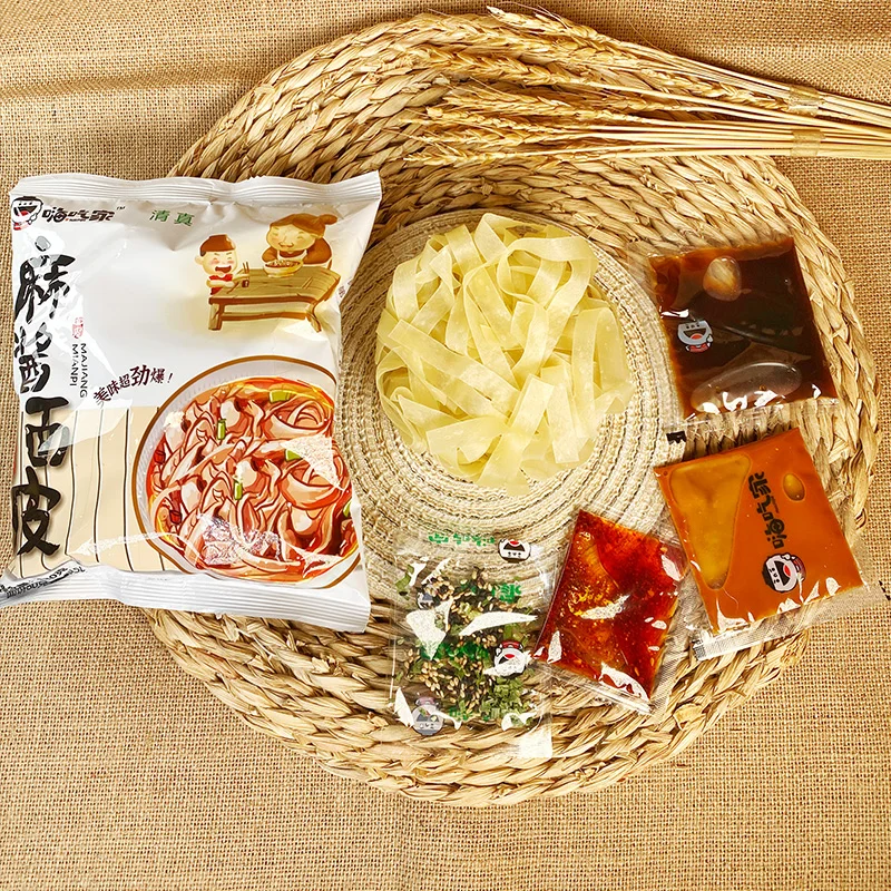 Delicious sesame paste noodles instant noodles cold noodles