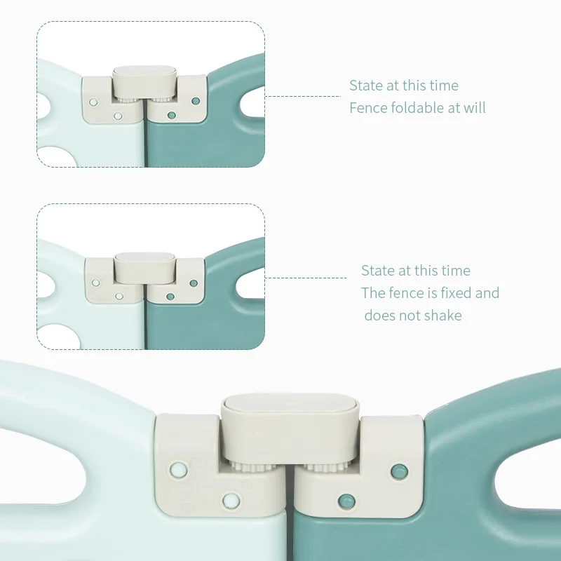 
Free Combination Kids Safety Game Fence Baby Indoor Portable Plastic Playpen 