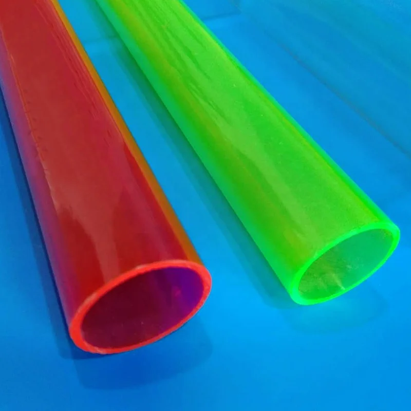 High Quality Transparent Clear Polycarbonate Pipe Colorful PC PMMA Acrylic Plastic Tube