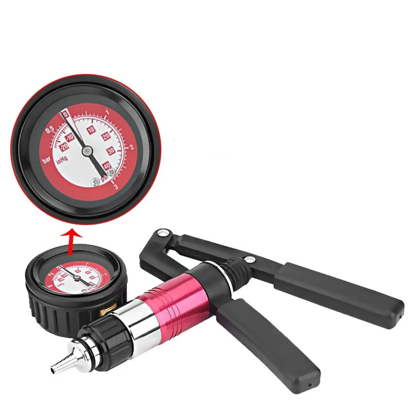 Professional Car Brake Fluid Bleeding Kit Vacuum Gauge Pump Sets