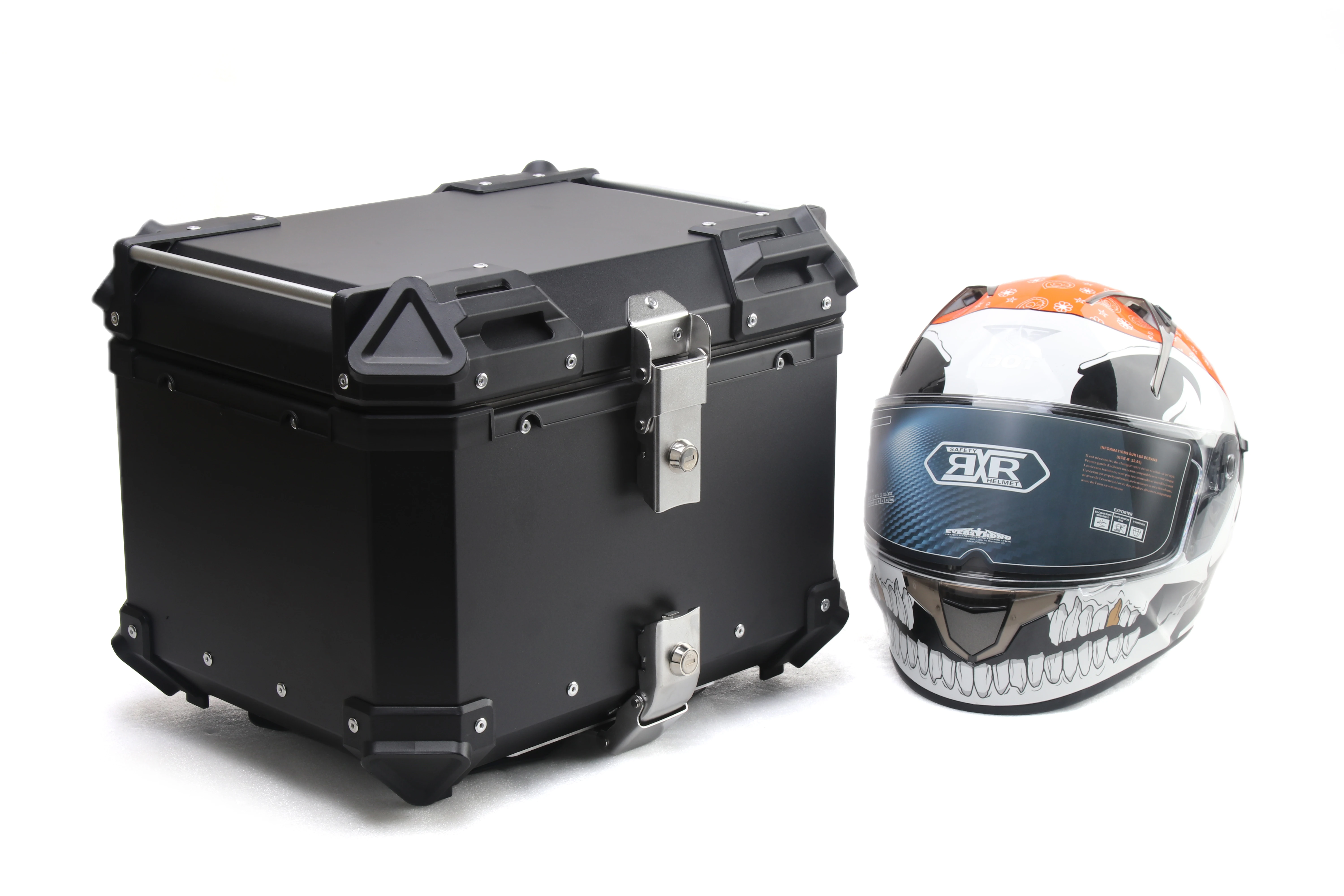 Роскошный чехол для багажника мотоцикла большой емкости ударопрочный 45L алюминиевый сплав верхний чехол