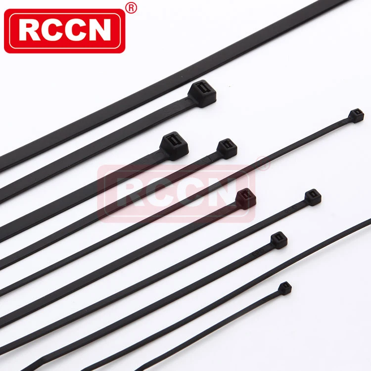 RCCN Weather Resistant G300IUV Nylon Cable Tie Black Nylon UV Resistant Electric Cable Ties Halogen-free Cable Tie