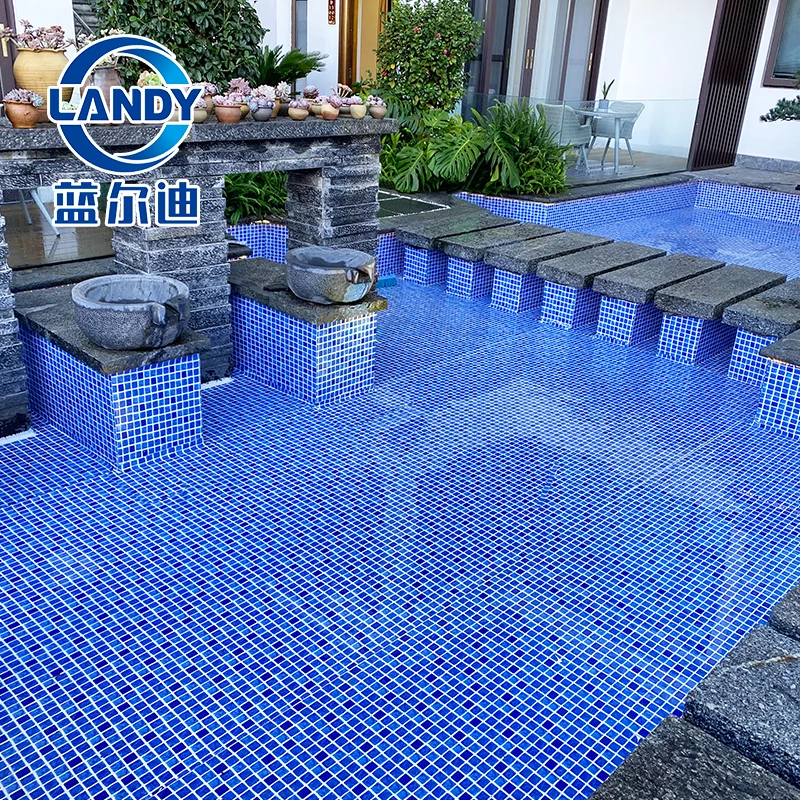 Landy Waterproof PVC Mosaic Pool Liner for Viewing pool