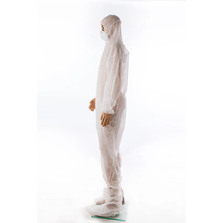 Waterproof Chemical Resistant Safety Protective Microporous PP SMS SF Disposable Coverall