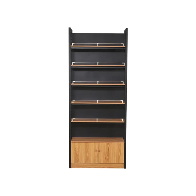 Mingxin Hot Sales Customized  Single/Double Sided Supermarket Display Shelves Grocery store Wooden Supermarket Shelves