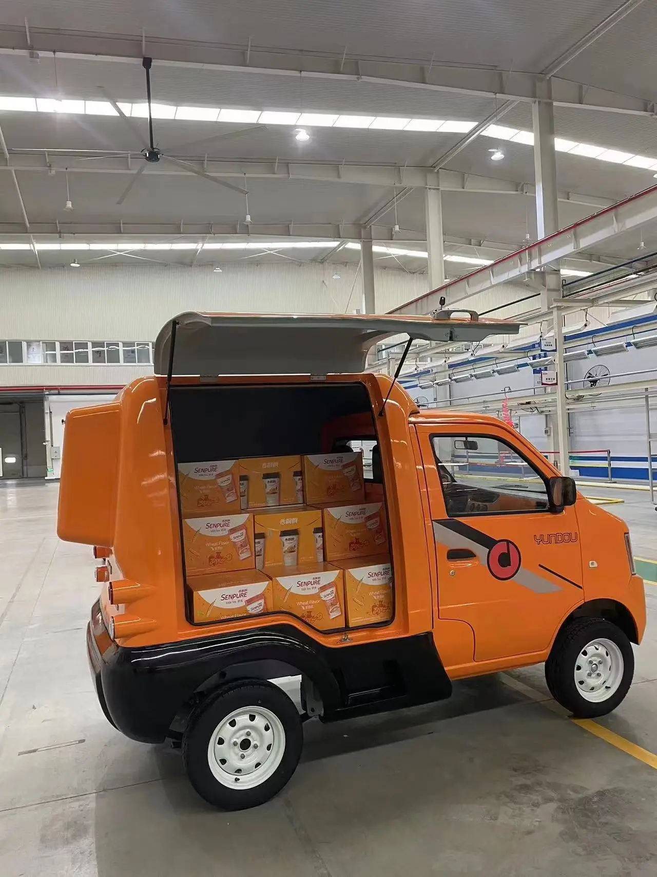 Geely cargo delivery van 80km/h 13kw motor electric mobile food car for sale eec l7e electric vehicle pickup truck