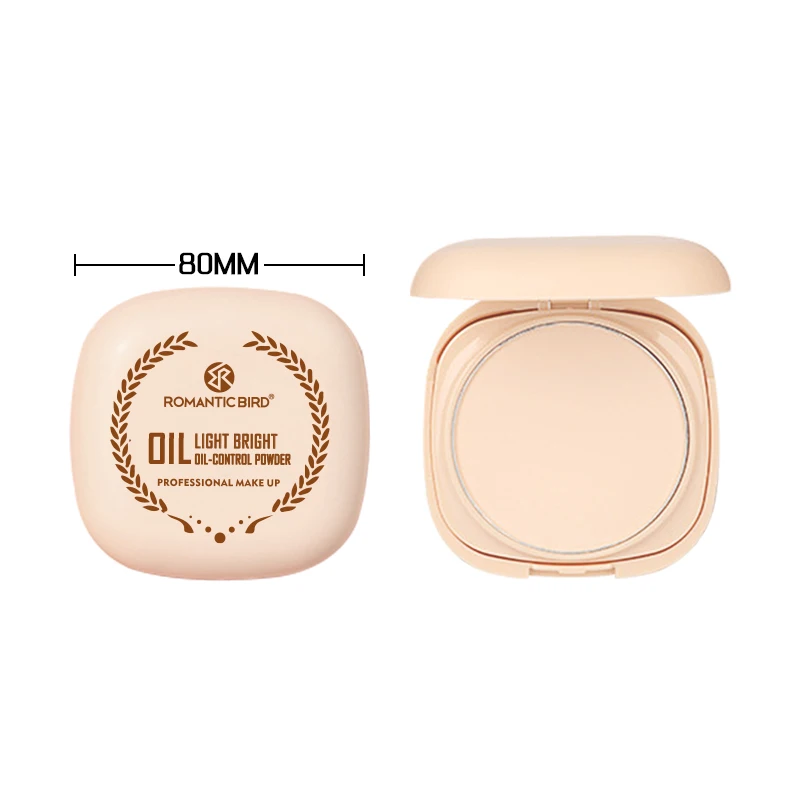 Romantic Bird Luxury 3 Colors Baking Powder Matte Compact pressed powder Setting Face Powder Waterproof Full Coverage Foundation