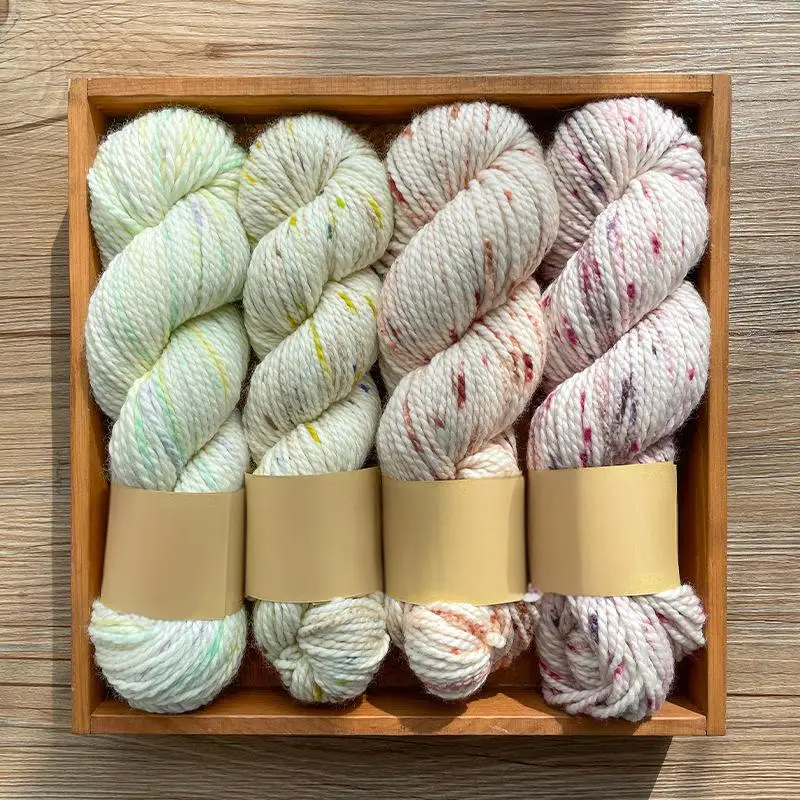 Wholesale Fancy Super Soft 100% Luxurious Merino Wool Yarn For DIY Hand Knitting And Crocheting