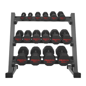 PROIRON Iron Hex Dumbbells New Automatic Customized Black Durable Weight Lifting Equipment