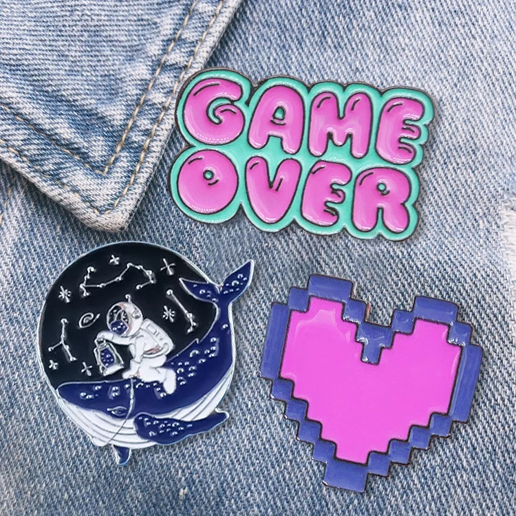 Custom Metal Anime Scenic Souvenir Lapel Pin Badge Manufacturer Design Your Own Made Soft Hard Enamel Pin