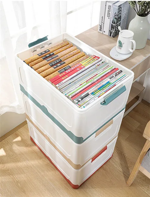 Household Sundries Foldable Plastic Toy Storage Bins and Box for Car Toys and Home Organization