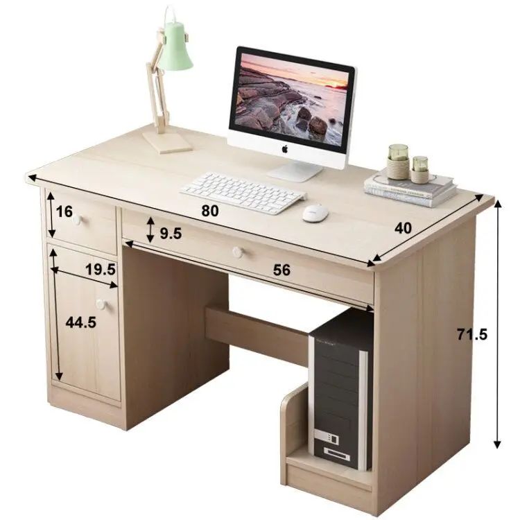 Modern simple study desk industrial style sit standing table computer desk