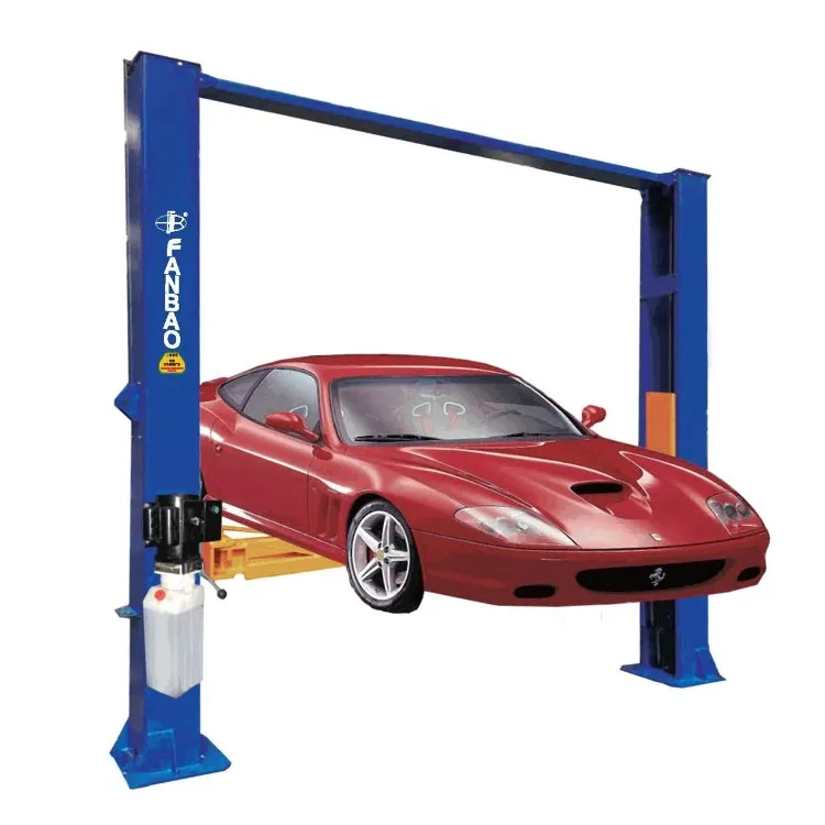 5.5T heavy duty in floor car lift machine center frame two post lift