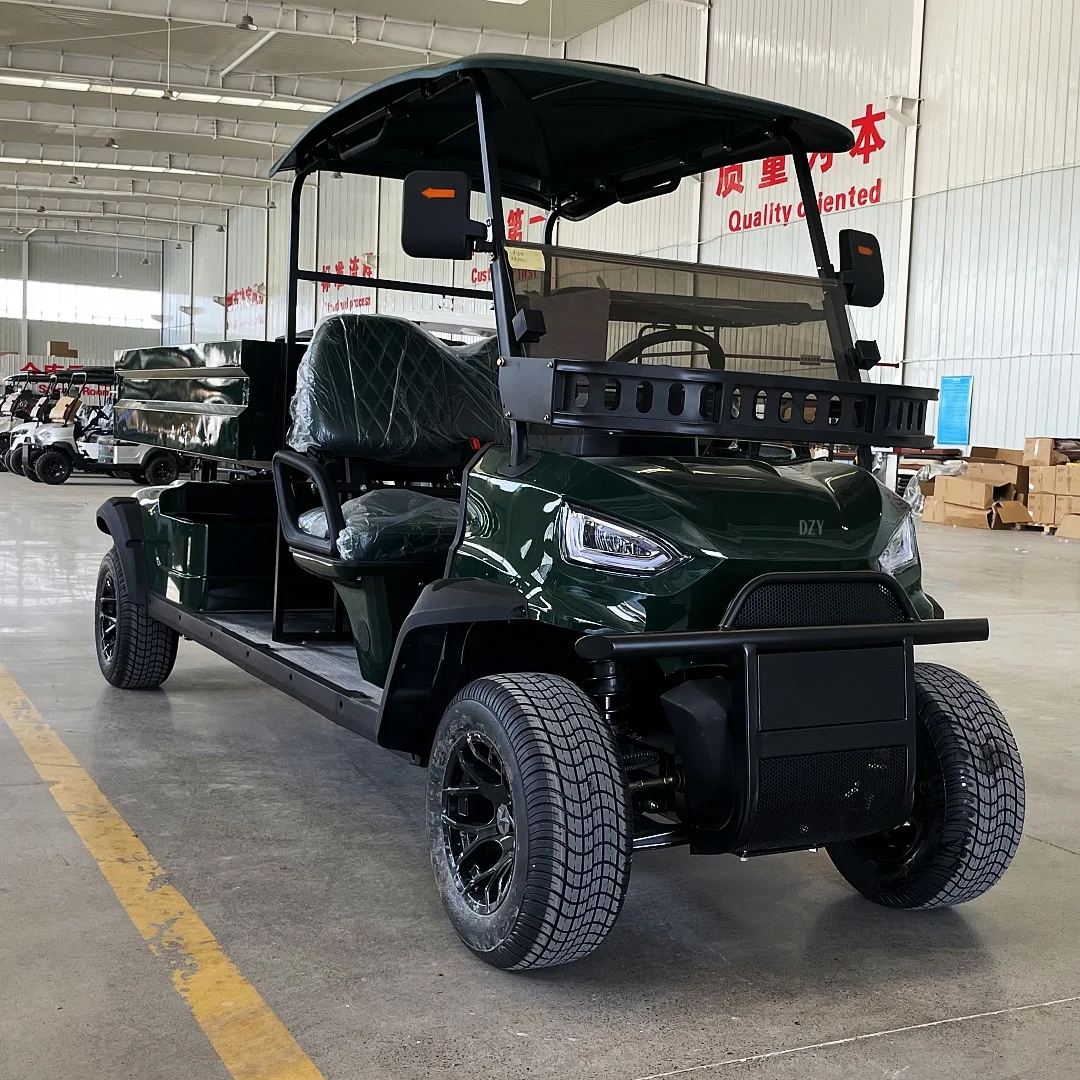 Electric Sightseeing Bus CE Approved 2-4 Seaters Electric Golf Cart with Lithium Battery