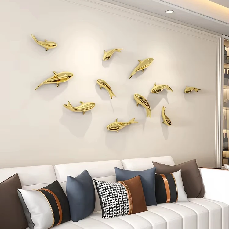 Modern Decorative Wall Art Hand made Fish Wall Hanger with Unique Pattern Wall Hanging