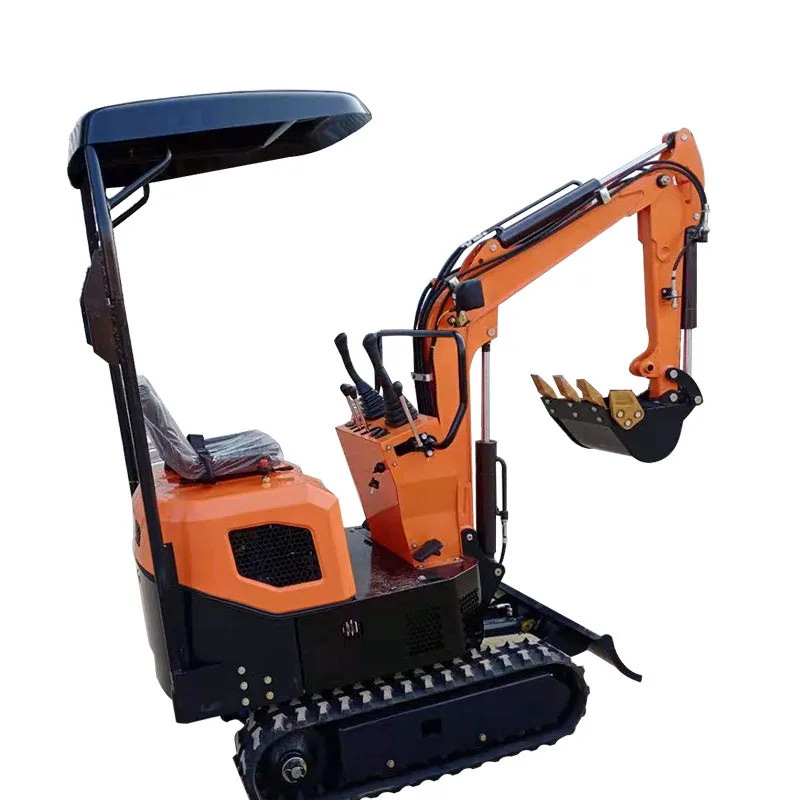 Retractable track 1 Ton mini excavator HT-10 C small mini Hydraulic crawler excavator