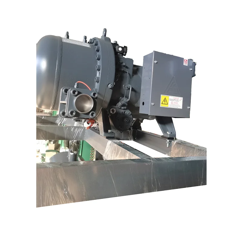 Industrial Shell and Tube Evaporator Refrigeration Monoblock Compressor Condensing Unit Low Temp Screw Parallel Unit For Fusheng