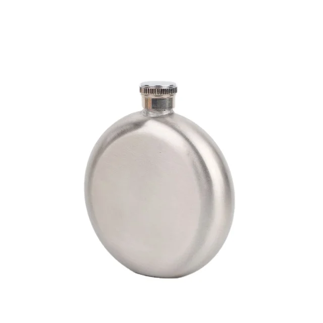 factory round stainless steel jug 5oz Hip flask