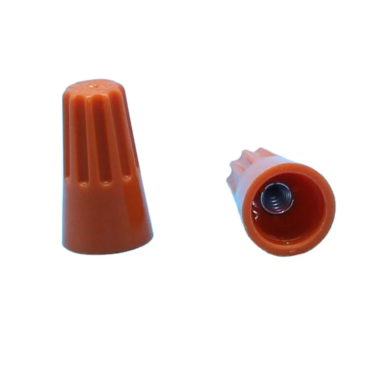 500pcs package high quality P3 orange color 600v plastic spring fast electric twist on wire connector