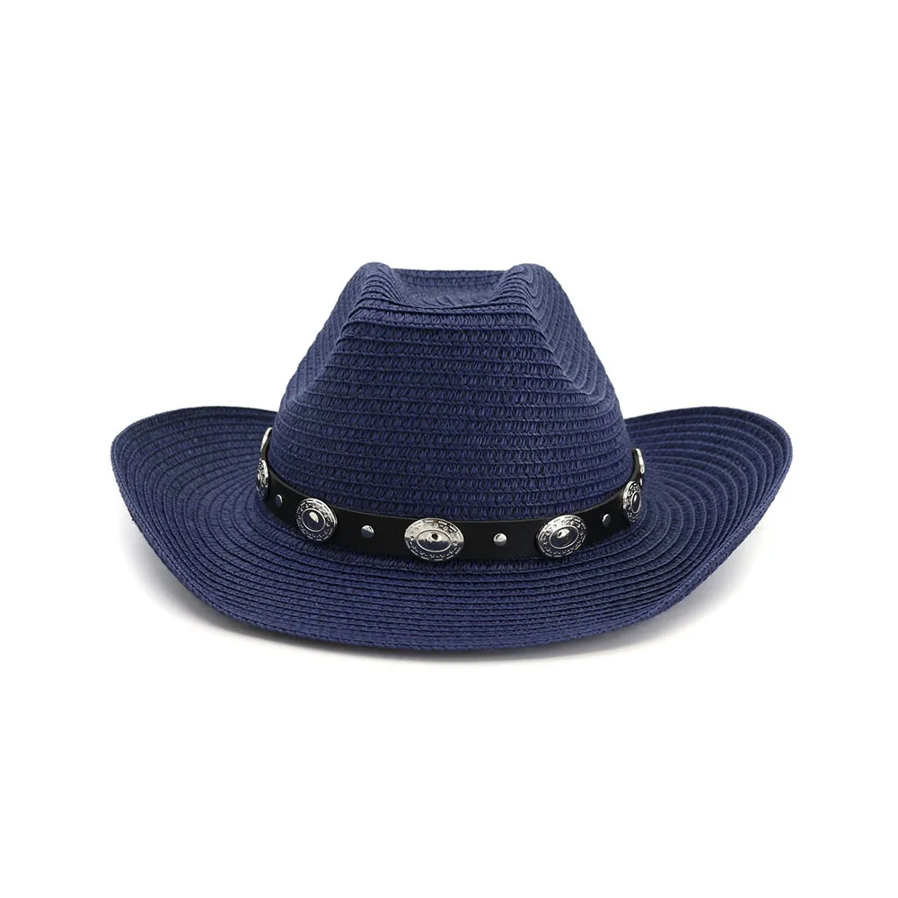 Fashion Cheap Wholesale Panana Straw Cowboy Hat for Men Beach Sun Hat