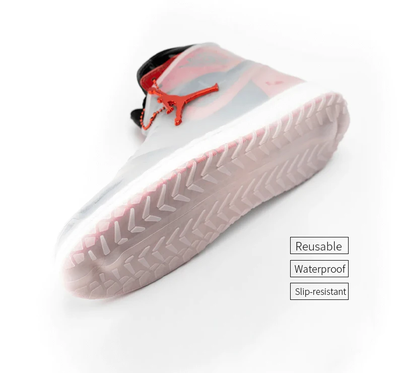 Rubber Sole Overshoes Rubber Rain Shoe Cover Sport Shoe Overshoes Boot Shoe Covers Reusable Waterproof Covers F