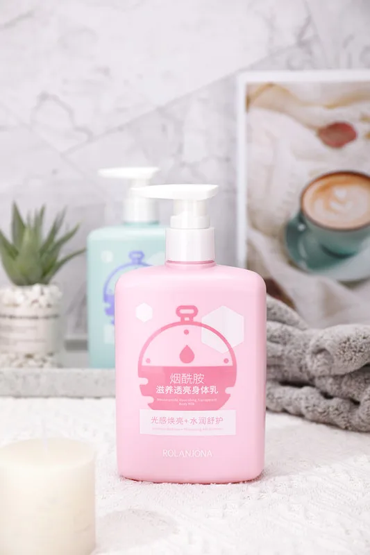 Hot Sale Private Label Rolanjona Hydrating Moisturizing Skin Care Smoothing Nicotinamide Sodium Hyaluronate Milk Body Lotion