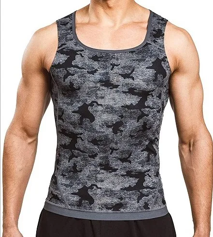 
 Мужские и женские тела Горячая сжигание жира пот Body Shaper сауна фитнес без рукавов с круглым вырезом топ для гимнастики; Для занятий йогой; Рубашки для похудения потеря веса  