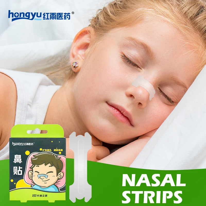 Natural Drug-Free Kids Better Breath Nasal Strips for Nasal Congestion Allergy Cold Flu Sinuses Stuffy Nose Snoring